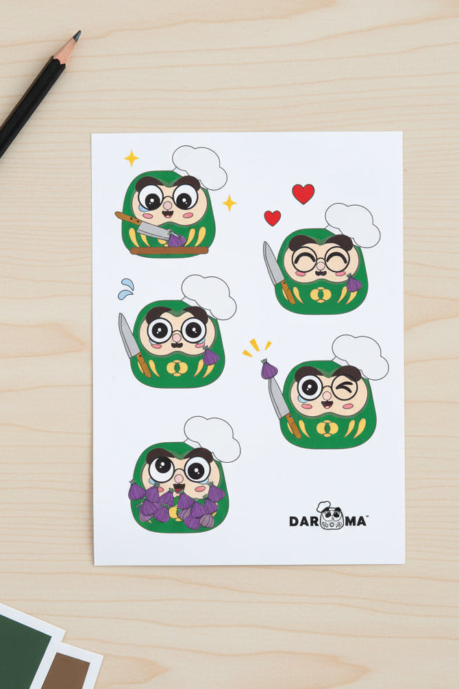 Chef M and Andy - Waterproof Sticker Set