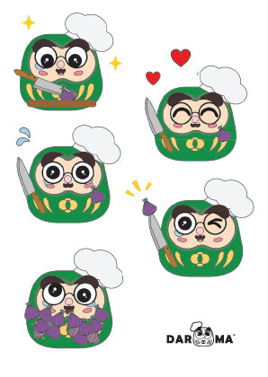 Chef M and Andy - Waterproof Sticker Set