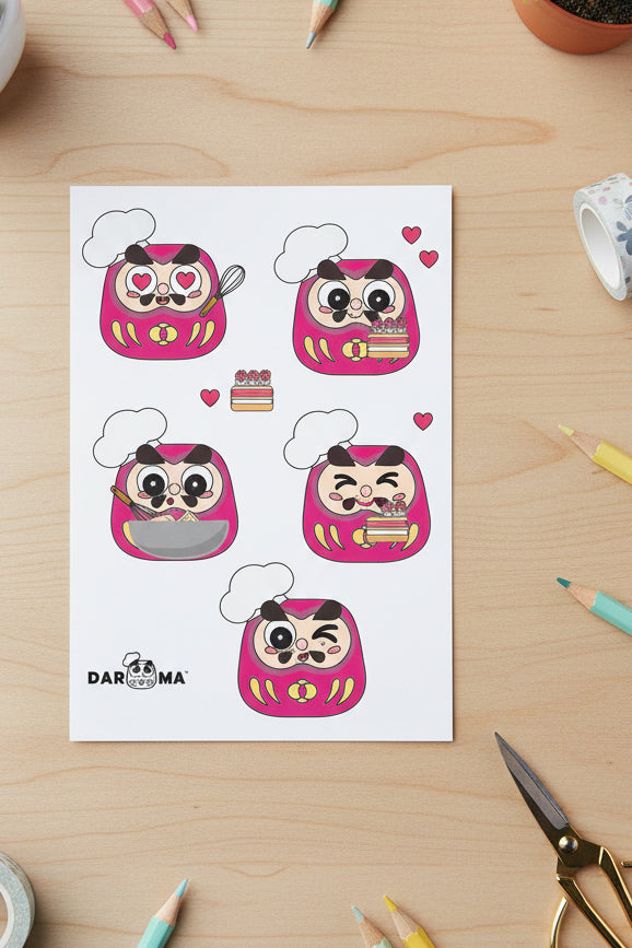 Chef M and Andy - Waterproof Sticker Set